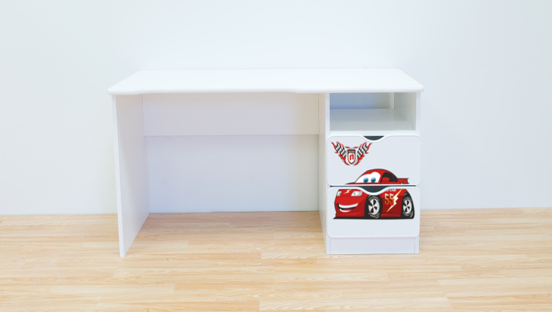 Becks písací stolík pravý Auto červené